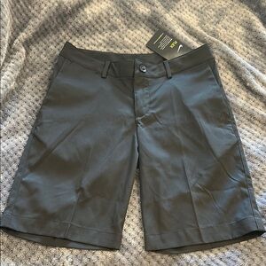 NWT Boys Nike Golf DriFit Flex Black Shorts SzL